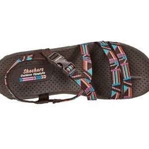 Skechers Multicolor Sandals Skechers Women's Reggae Trail On By Strappy Sandal 8